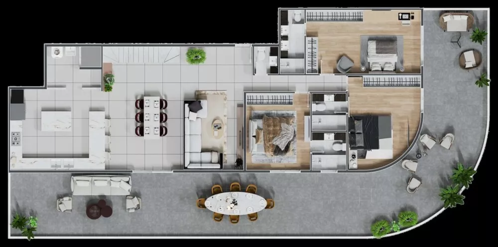 Cobertura, 3 quartos, 204 m² - Foto 8