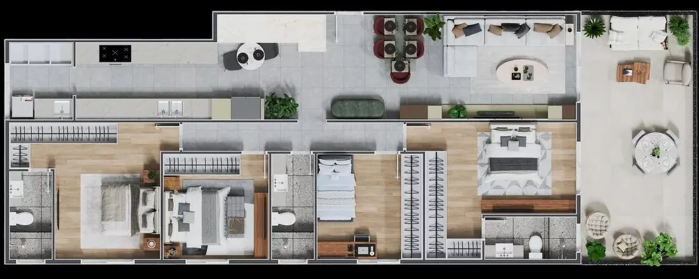 Cobertura, 3 quartos, 204 m² - Foto 6