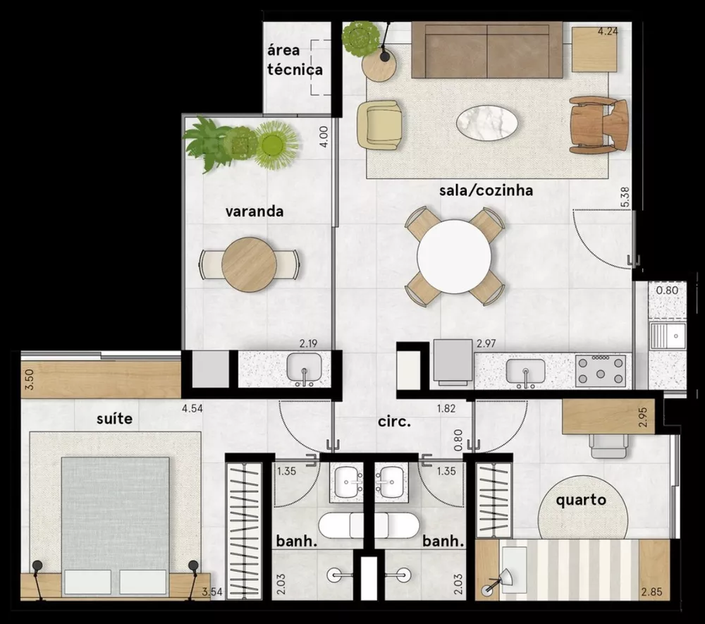 Apartamento, 2 quartos, 69 m² - Foto 15