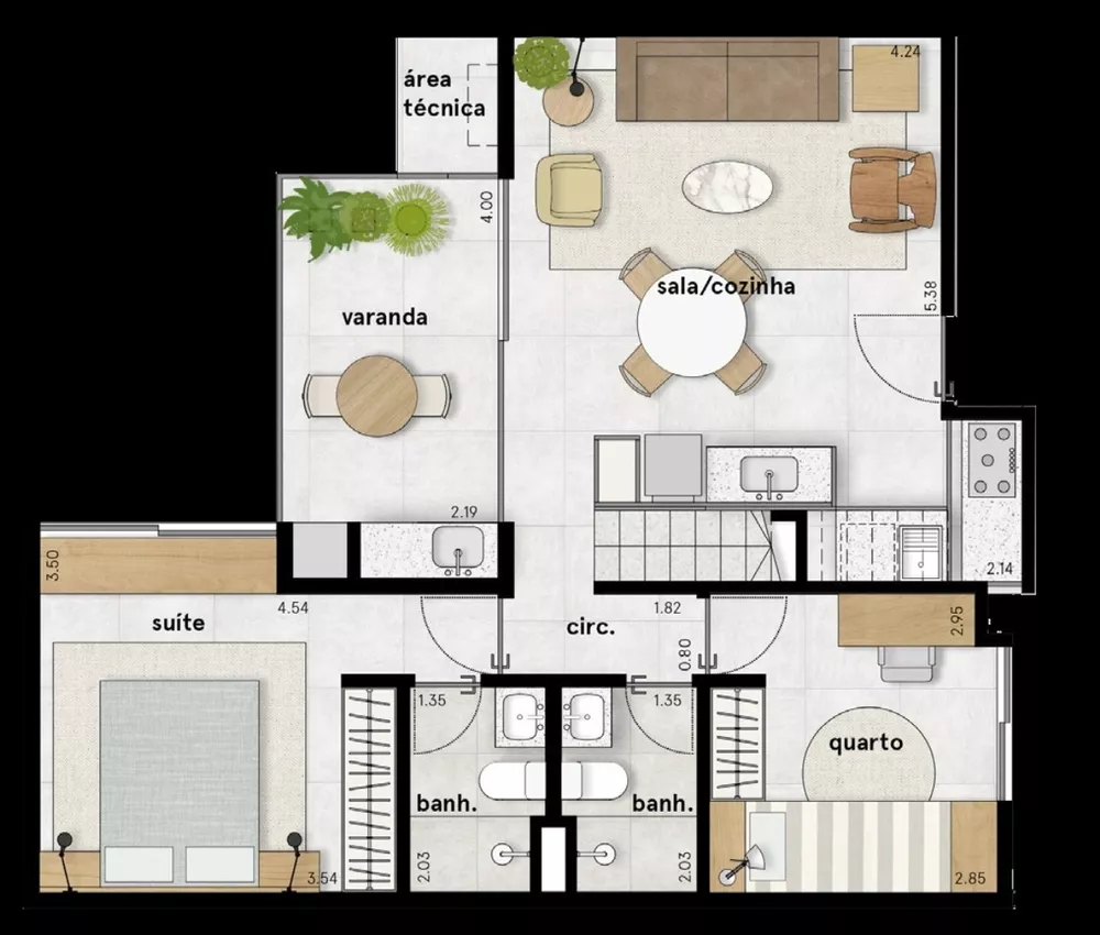 Apartamento, 2 quartos, 69 m² - Foto 19