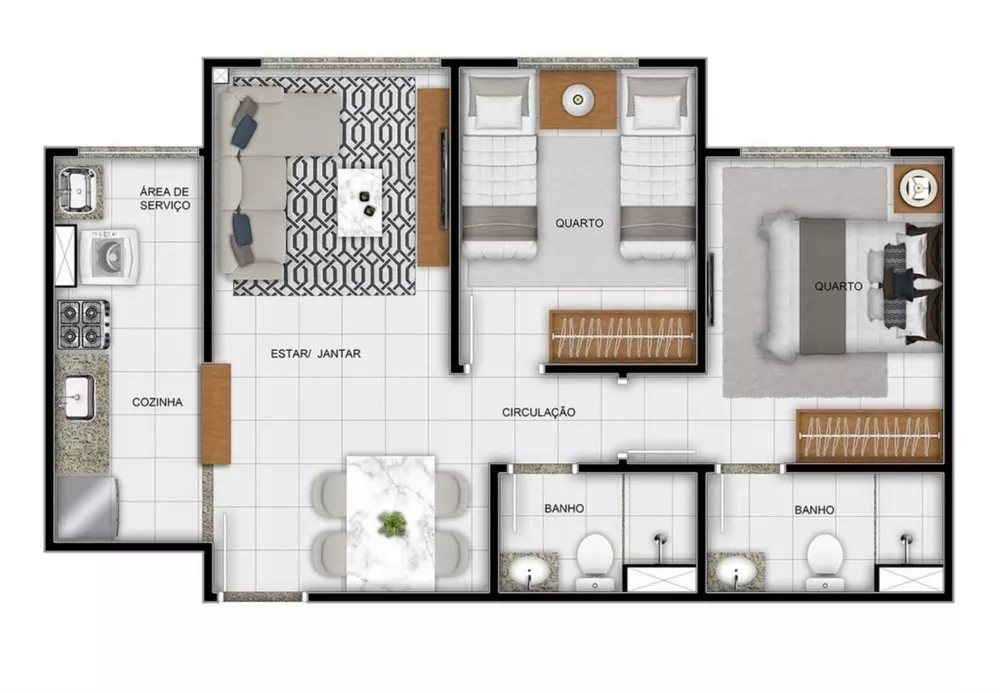 Apartamento, 2 quartos, 43 m² - Foto 27