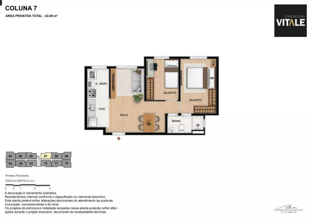 Apartamento, 1 quarto, 44 m² - Foto 9