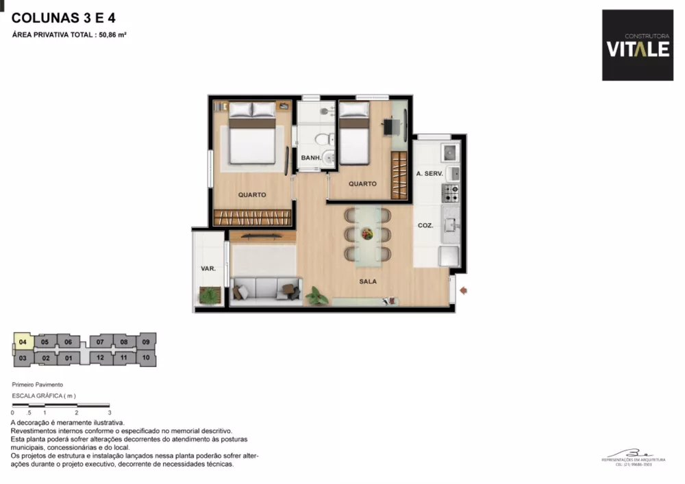 Apartamento, 1 quarto, 44 m² - Foto 12