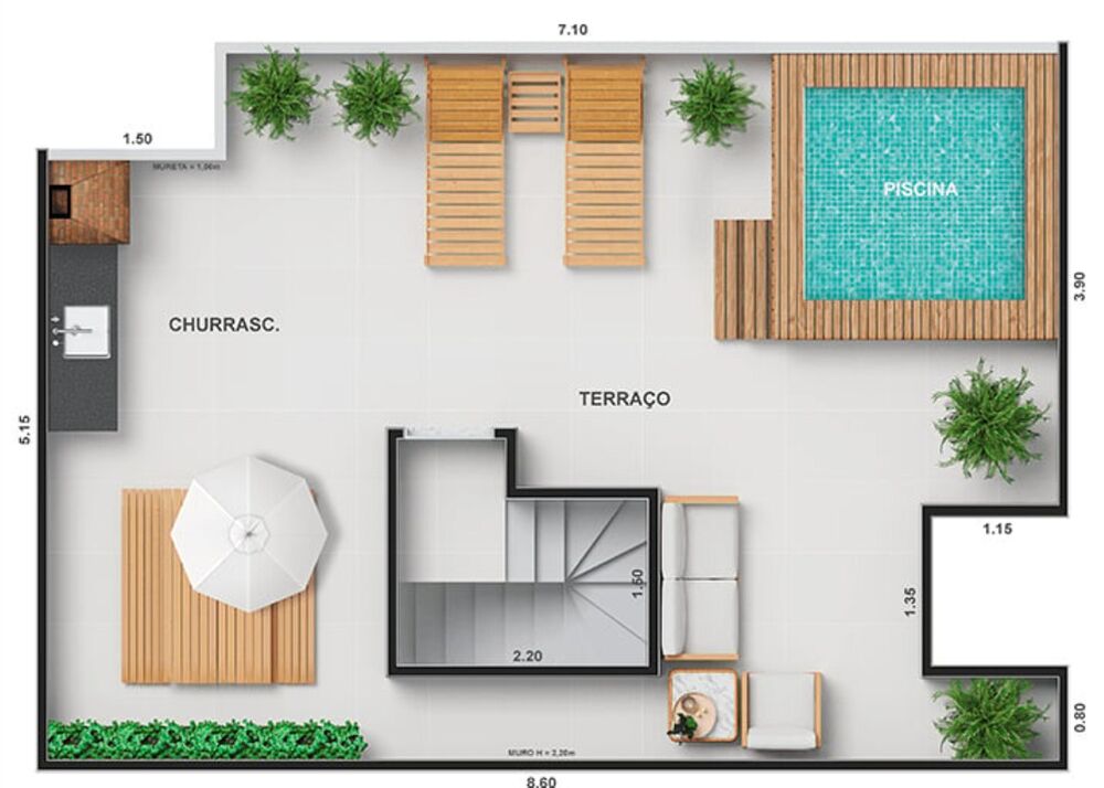 Apartamento, 2 quartos, 43 m² - Foto 31