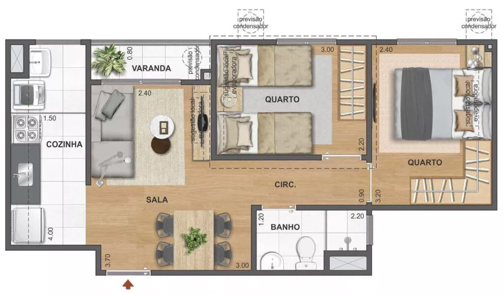 Apartamento, 2 quartos, 59 m² - Foto 20
