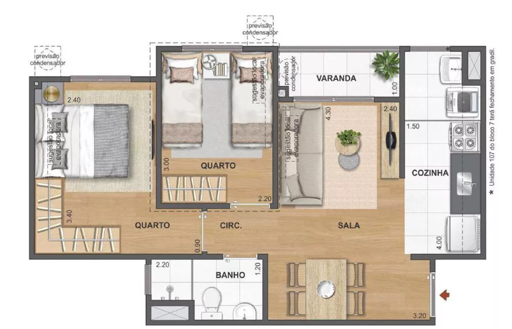 Apartamento, 2 quartos, 59 m² - Foto 21