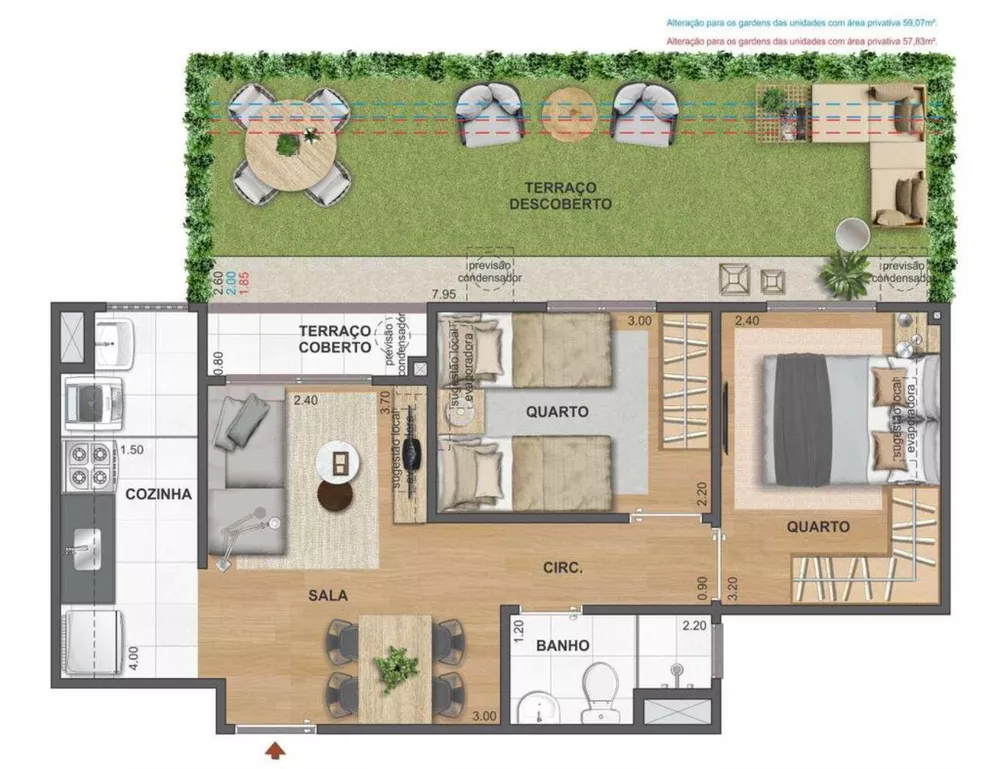 Apartamento, 2 quartos, 59 m² - Foto 22