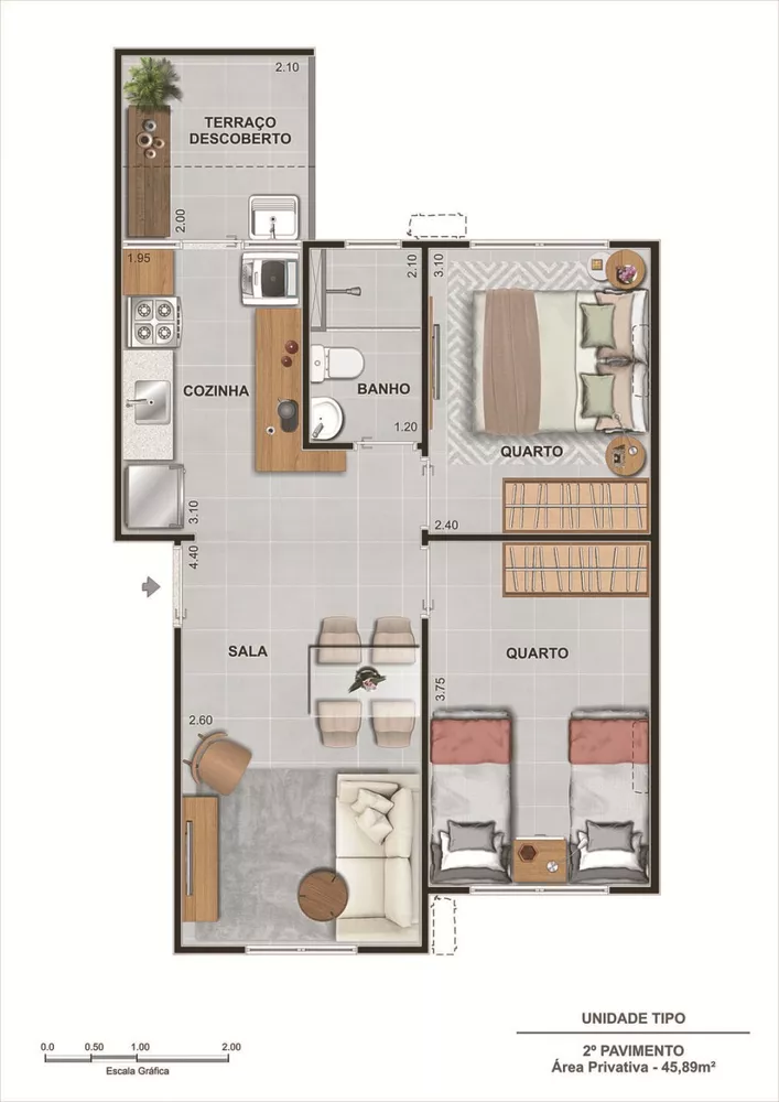 Apartamento, 2 quartos, 72 m² - Foto 16