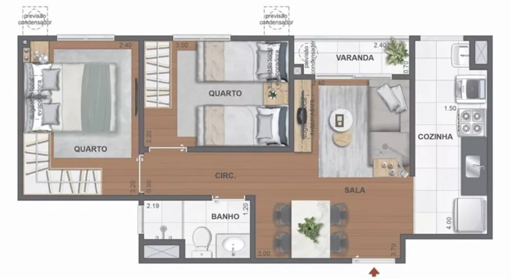 Apartamento, 1 quarto, 42 m² - Foto 27