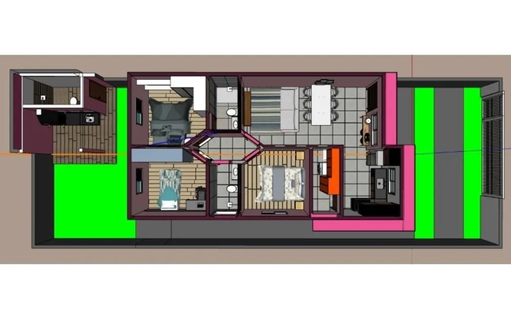 Casa, 3 quartos, 86 m² - Foto 2