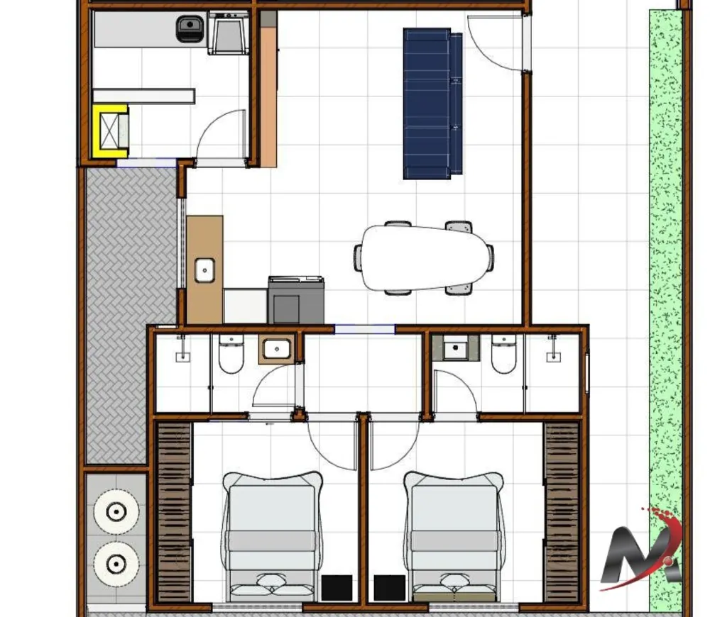 Apartamento, 2 quartos, 68 m² - Foto 8