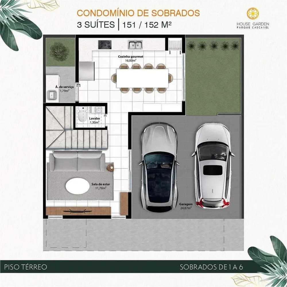 Casa de Condomínio, 3 quartos - Foto 2
