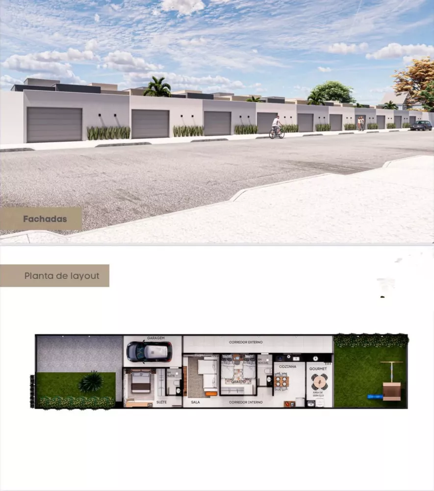 Casa, 2 quartos, 84 m² - Foto 2