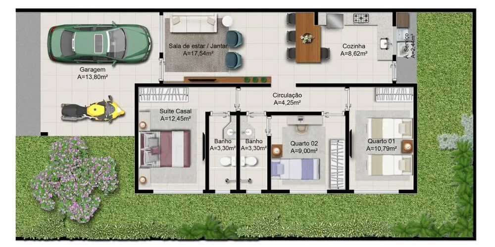 Casa de Condomínio, 3 quartos - Foto 6