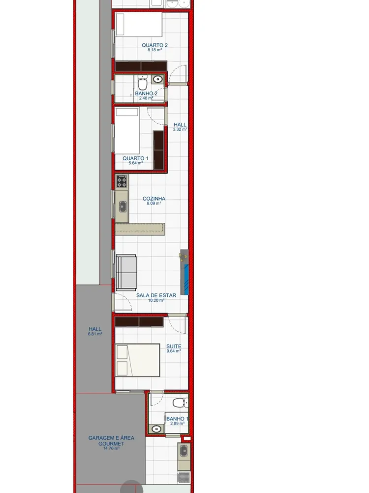 Casa, 3 quartos, 85 m² - Foto 10
