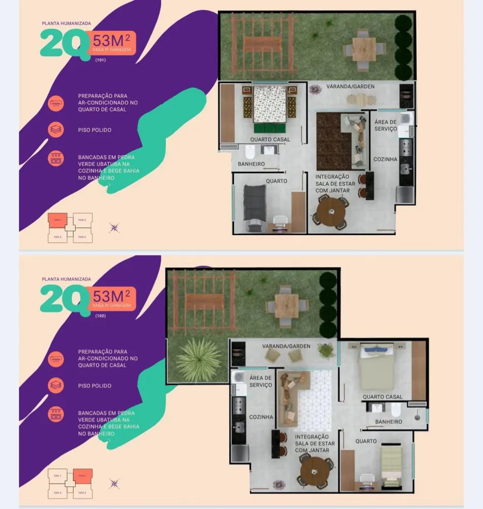 Apartamento, 2 quartos, 53 m² - Foto 4