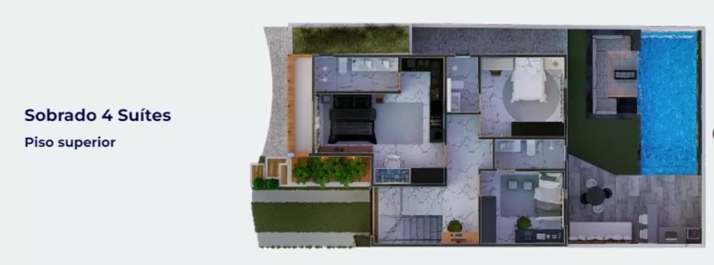 Casa de Condomínio, 3 quartos - Foto 1