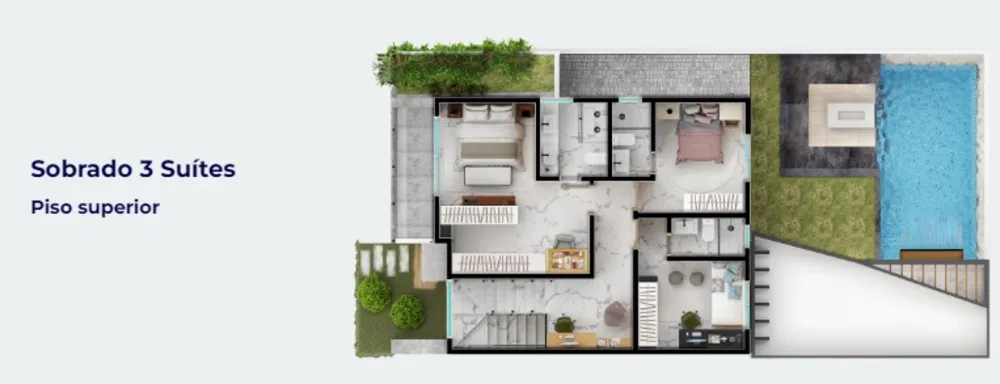 Casa de Condomínio, 3 quartos - Foto 3