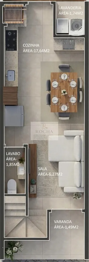 Sobrado, 2 quartos, 73 m² - Foto 12