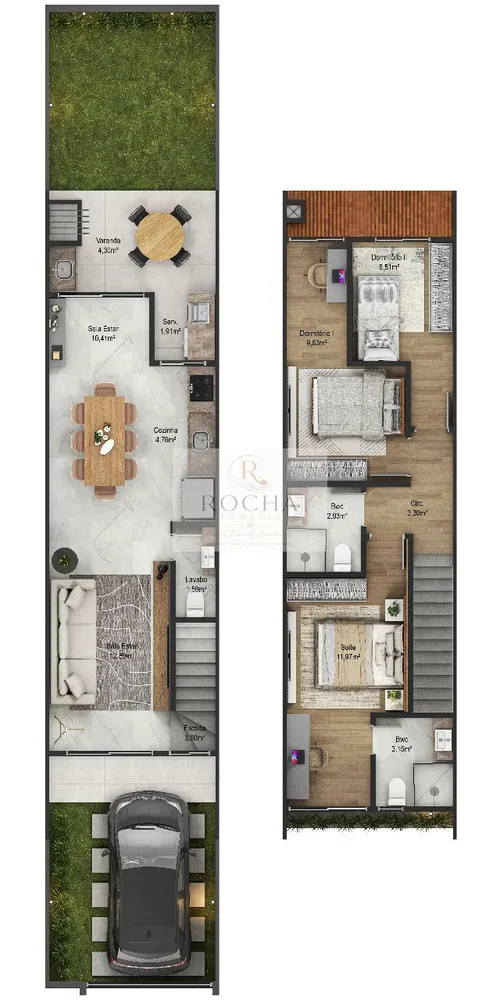 Sobrado, 3 quartos, 95 m² - Foto 6