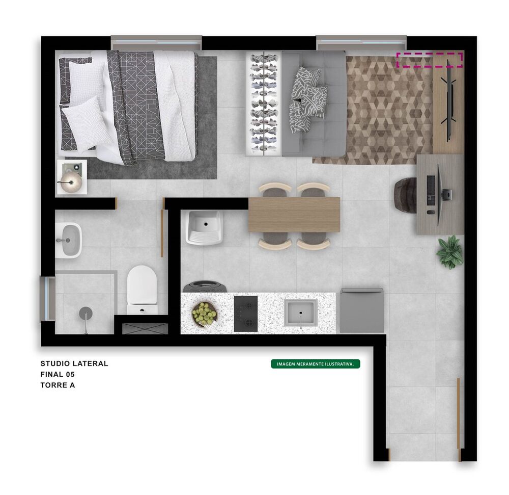 Apartamento, 1 quarto, 30 m² - Foto 10