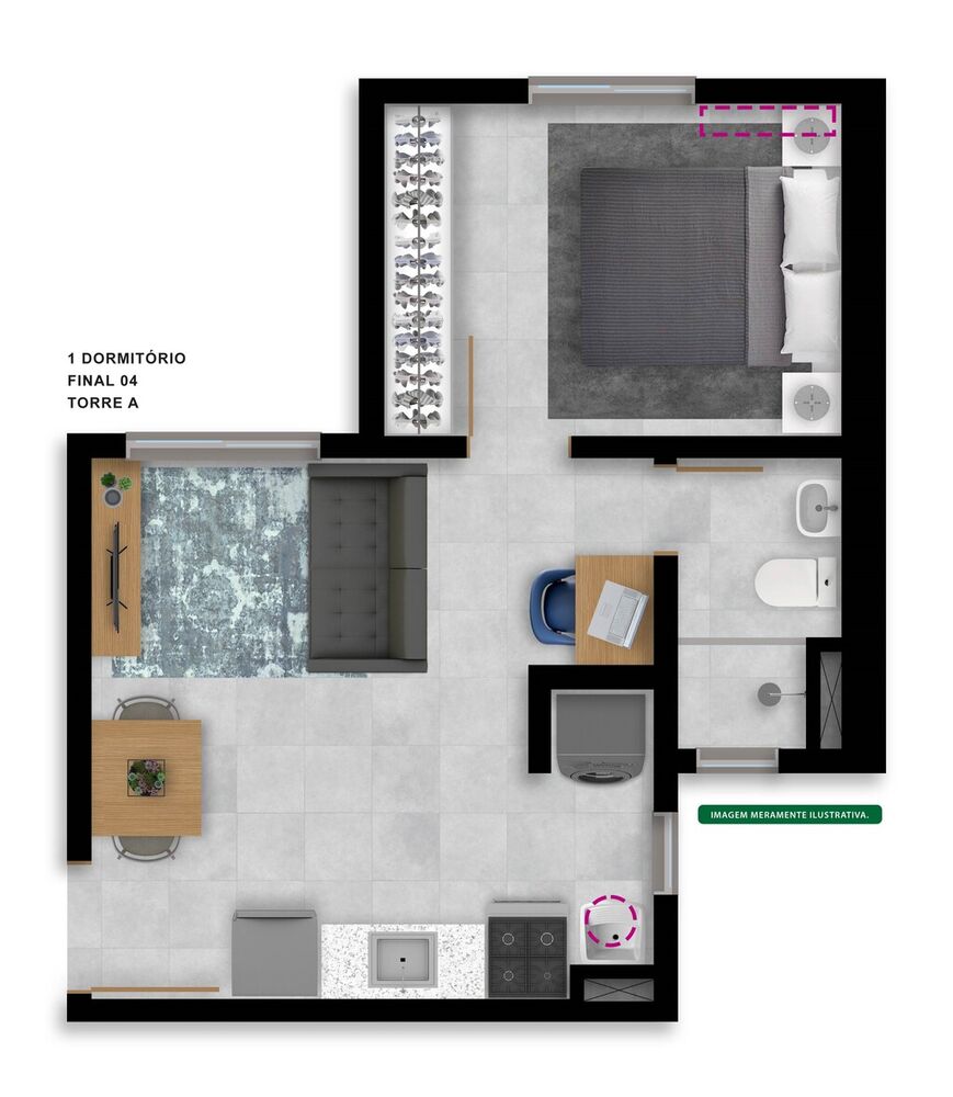 Apartamento, 1 quarto, 30 m² - Foto 11