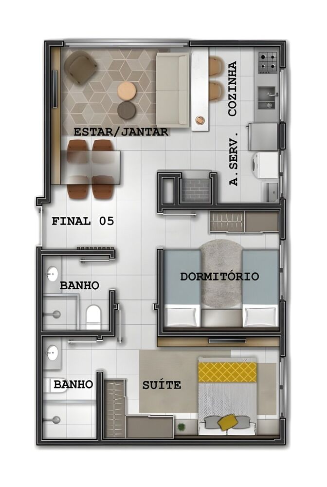 Apartamento, 2 quartos, 167 m² - Foto 4