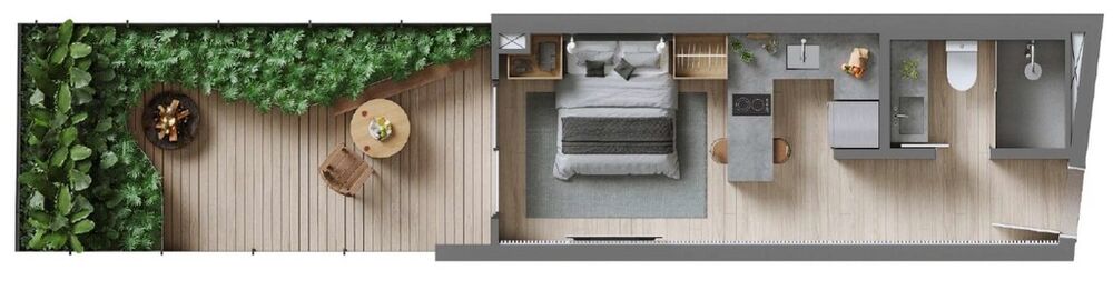 Apartamento à venda com 1 quarto, 37m² - Foto 4