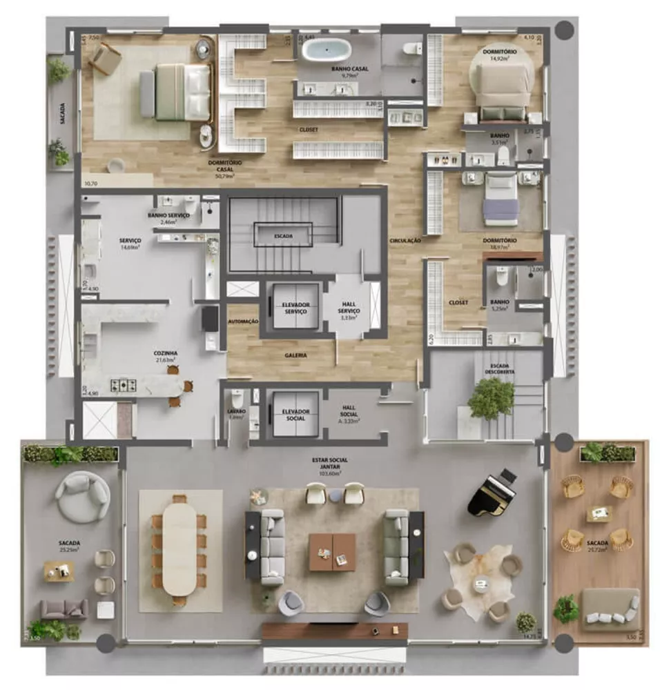 Apartamento à venda com 4 quartos, 382m² - Foto 28