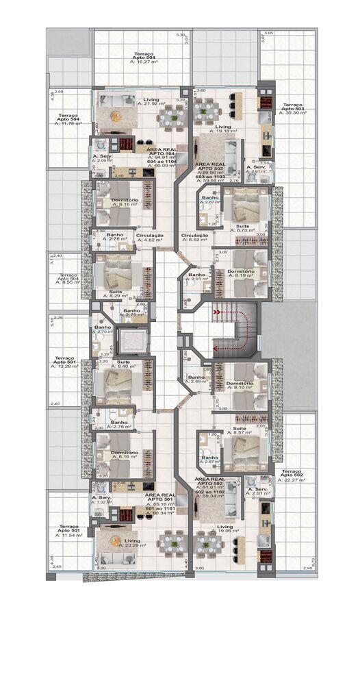 Apartamento, 2 quartos, 59 m² - Foto 3