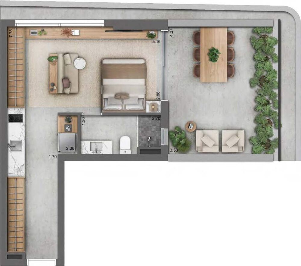 Apartamento à venda com 1 quarto, 34m² - Foto 16