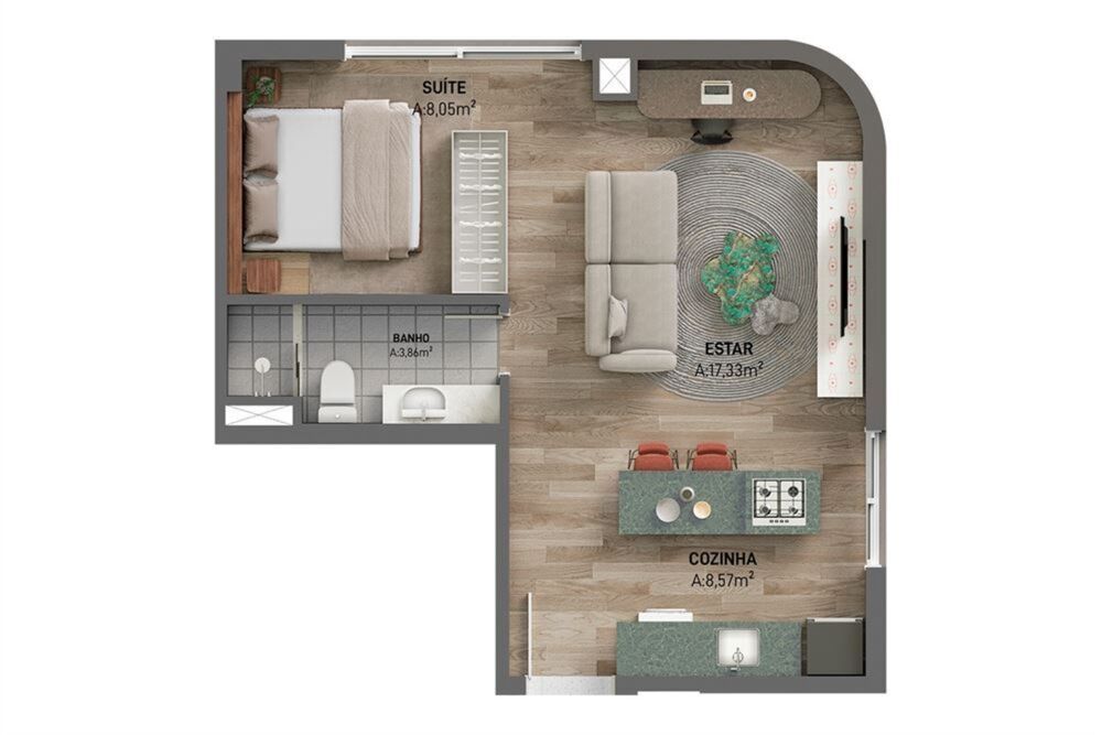 Apartamento à venda com 2 quartos, 93m² - Foto 2