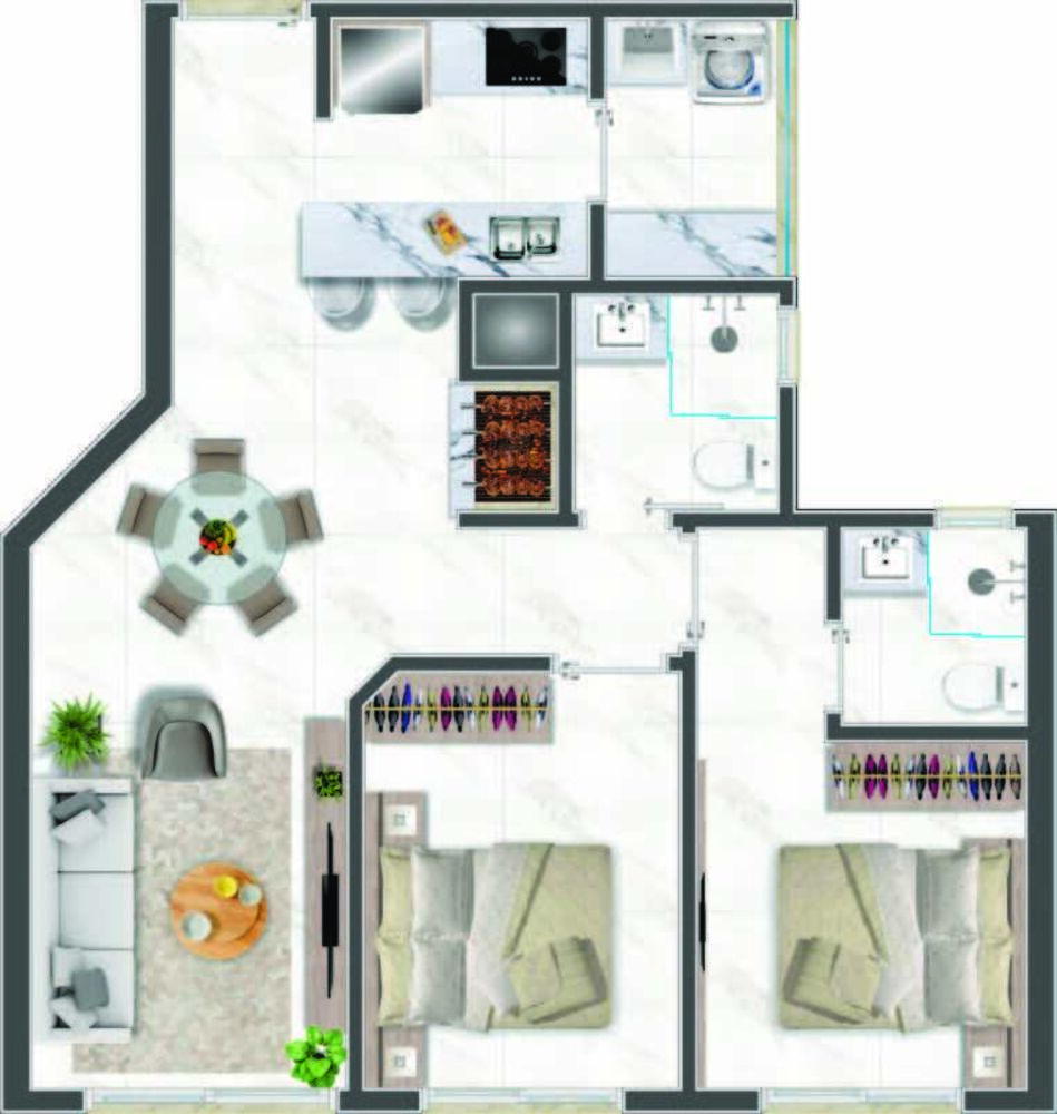 Apartamento, 2 quartos, 100 m² - Foto 23