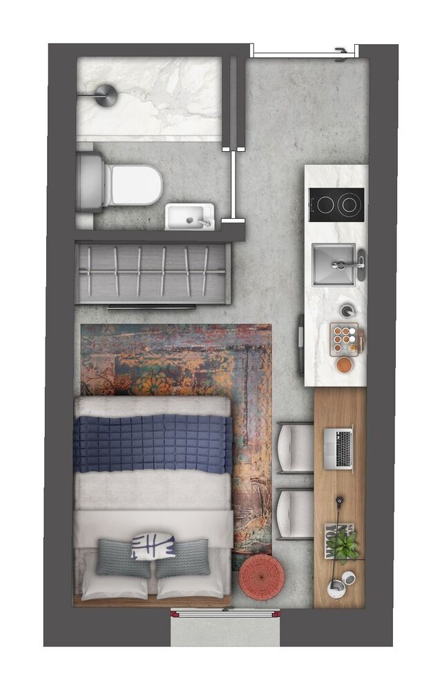 Apartamento, 1 quarto, 29 m² - Foto 8
