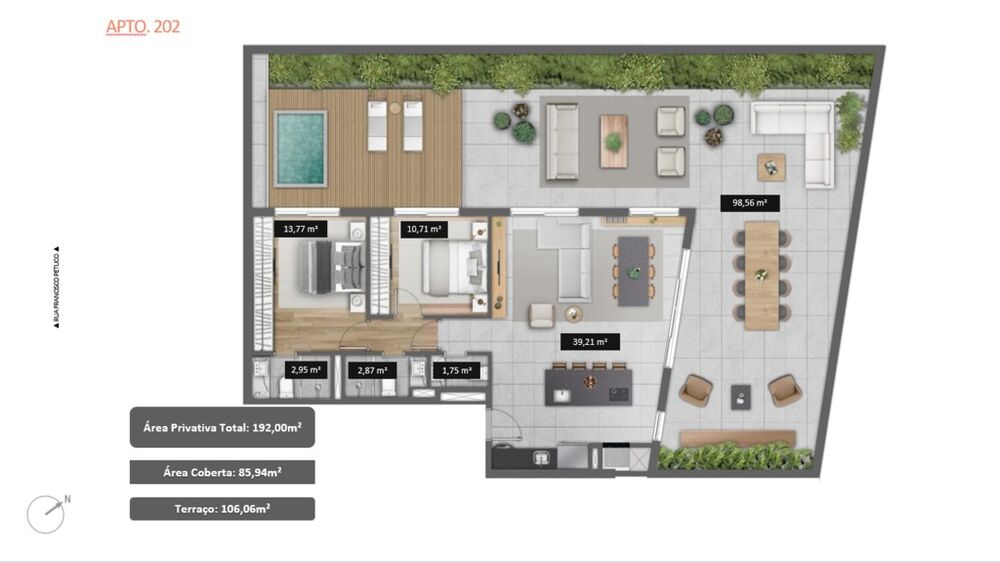 Apartamento, 1 quarto, 77 m² - Foto 13