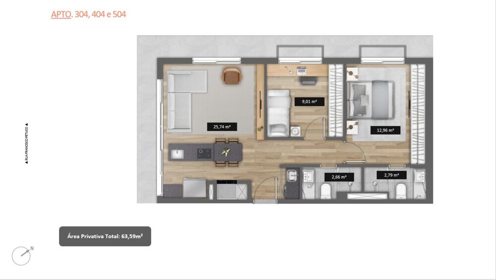 Apartamento, 1 quarto, 77 m² - Foto 17