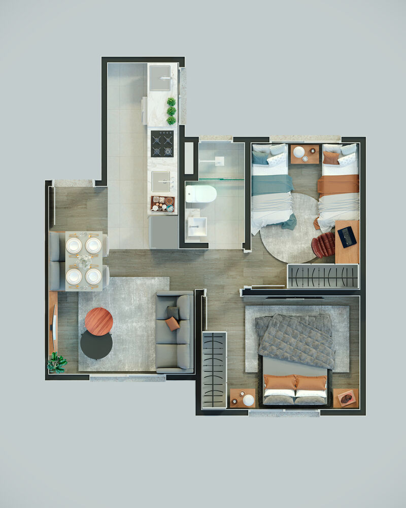 Apartamento, 2 quartos, 40 m² - Foto 11