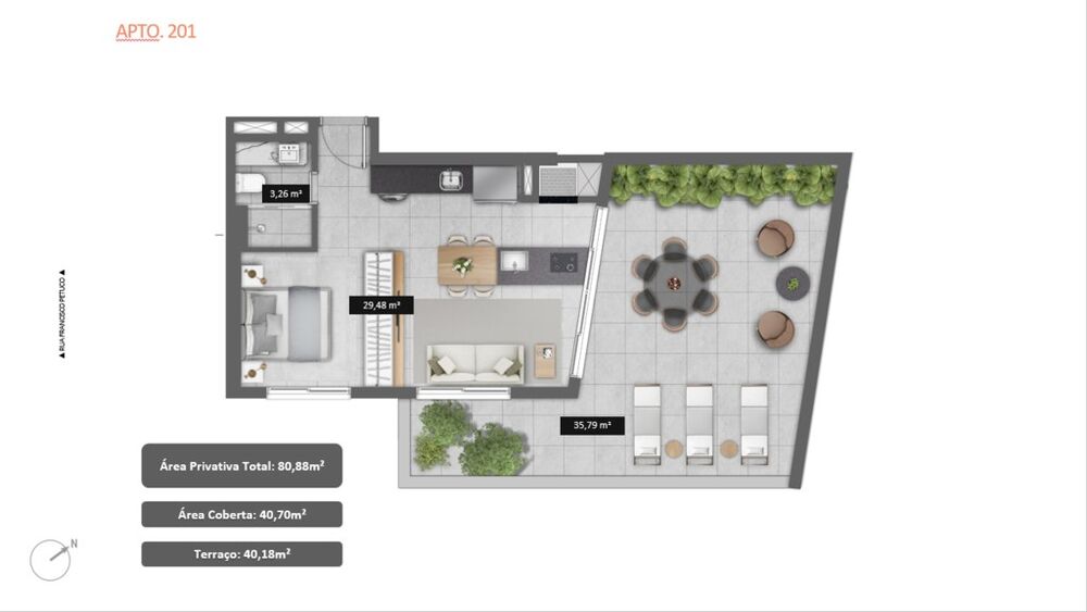 Apartamento à venda com 2 quartos, 69m² - Foto 3