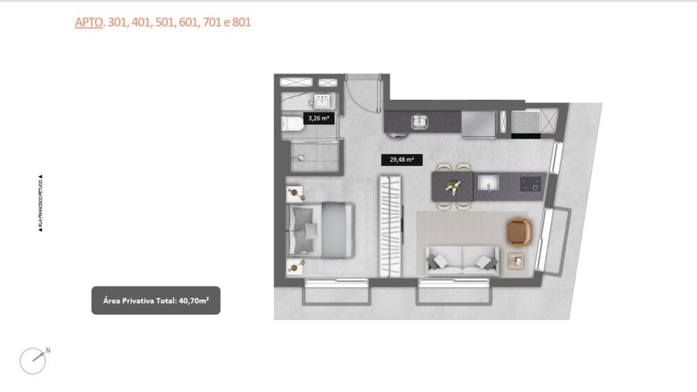 Apartamento à venda com 2 quartos, 69m² - Foto 4