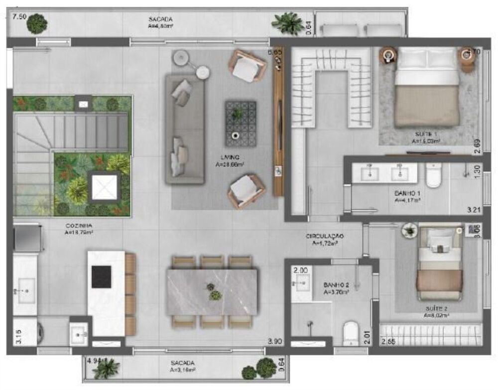 Apartamento, 2 quartos, 171 m² - Foto 8