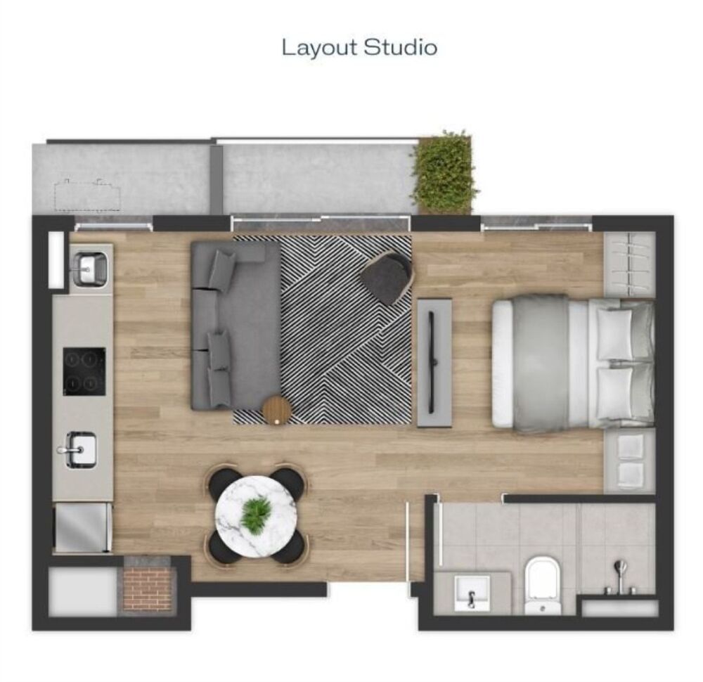 Apartamento, 1 quarto, 36 m² - Foto 5