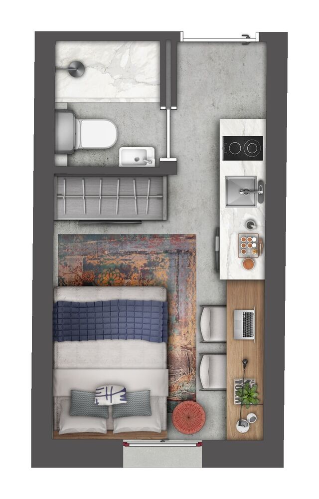 Apartamento, 1 quarto, 26 m² - Foto 8
