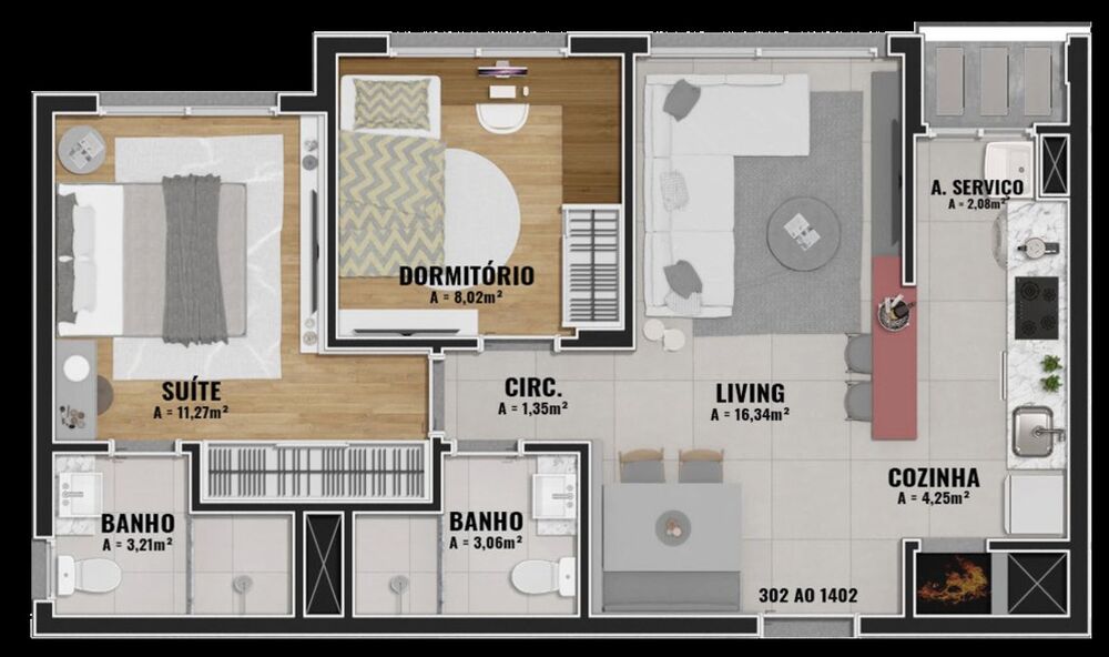 Apartamento, 2 quartos, 76 m² - Foto 10