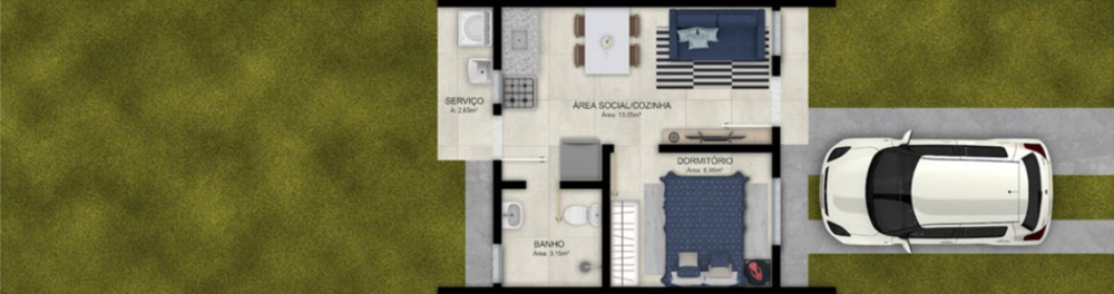 Casa, 1 quarto - Foto 5