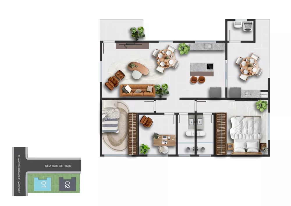 Casa, 3 quartos, 300 m² - Foto 1