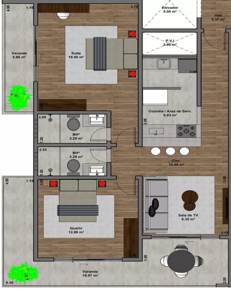 Apartamento, 2 quartos, 89 m² - Foto 5