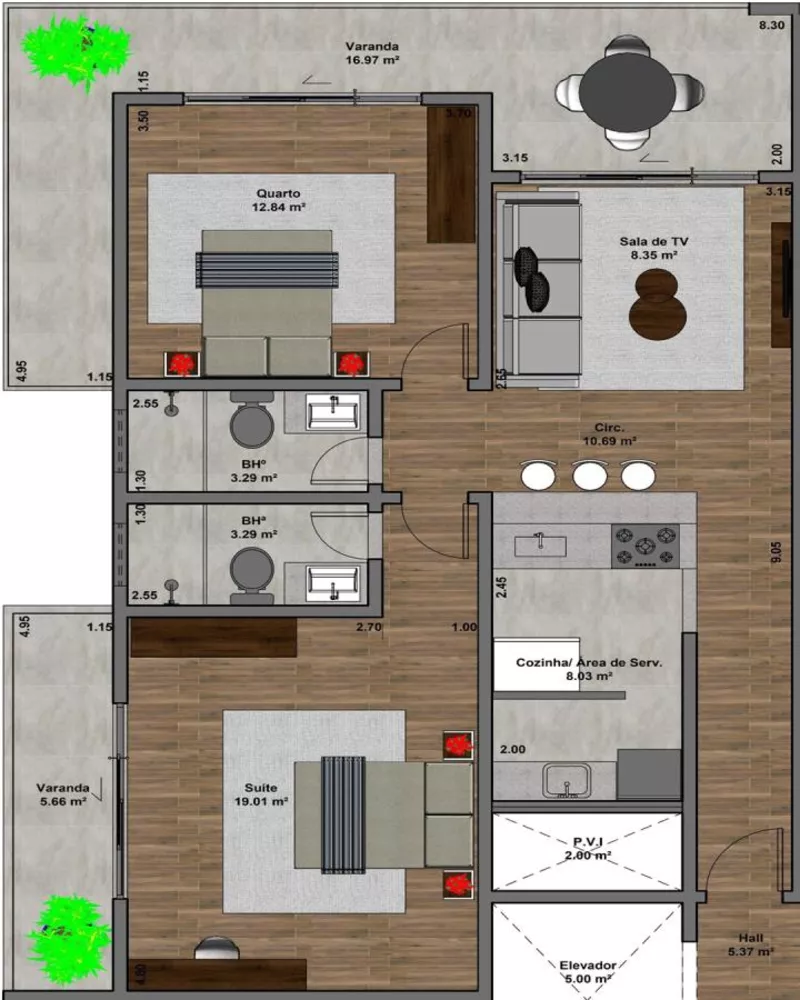 Apartamento, 2 quartos, 89 m² - Foto 7