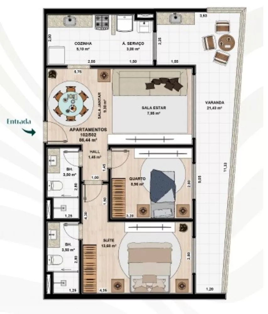 Apartamento, 3 quartos, 132 m² - Foto 5