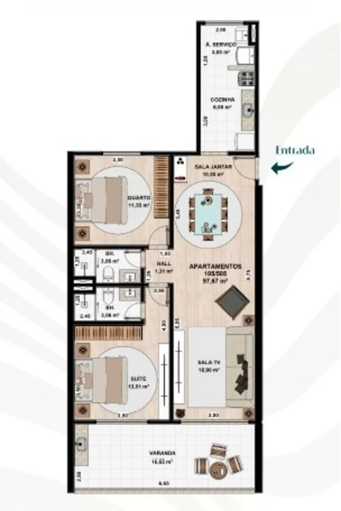 Apartamento, 3 quartos, 132 m² - Foto 8