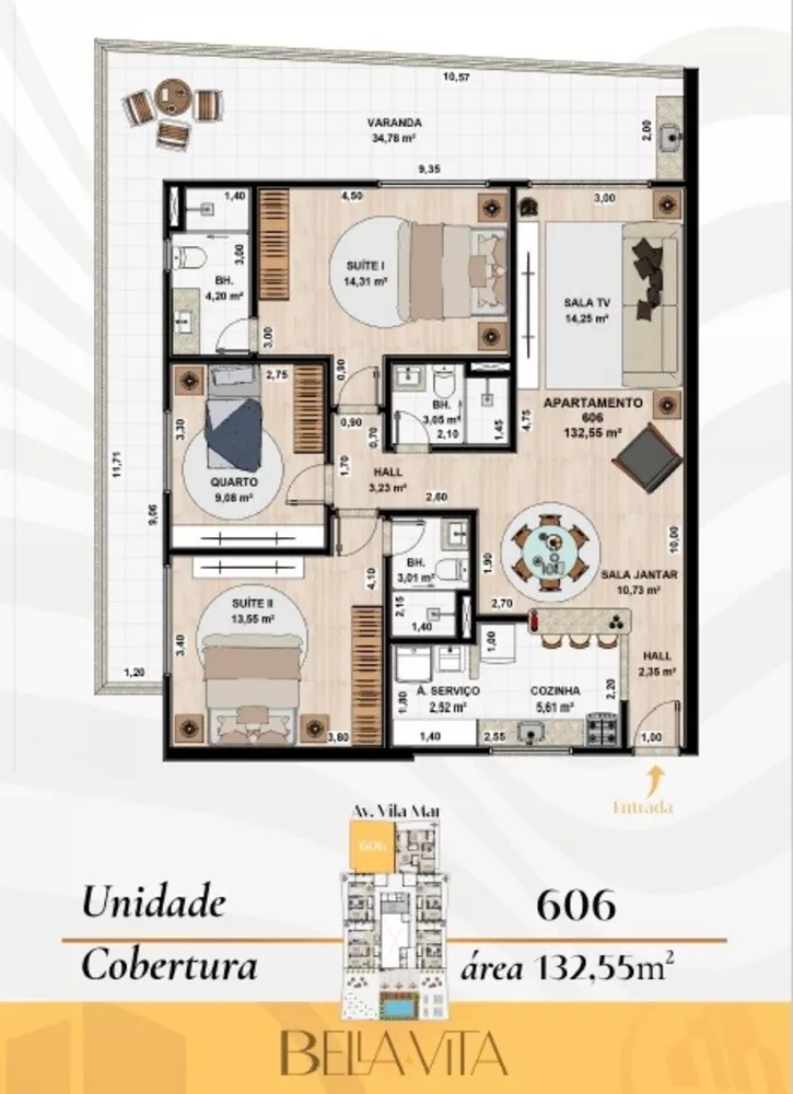 Apartamento, 3 quartos, 132 m² - Foto 19